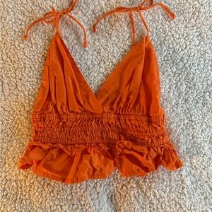 Orange beachy Top